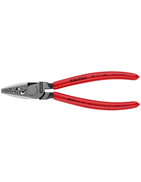 Knipex Клещи за кримпване на кабелни накрайници 0.25-16мм2, 