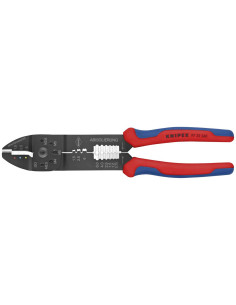 Knipex Клещи за кримпване на кабелни накрайници 0.5-6мм2, синьо-червена ръкохватка 240мм, - K9722240 - Цена | LEDs4economy