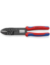 Knipex Клещи за кримпване на кабелни накрайници 0.5-6мм2, синьо-червена ръкохватка 240мм,  - K9722240 - 3