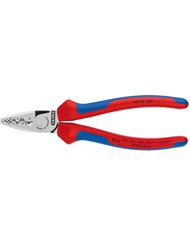 Knipex Клещи за кримпване на кабелни накрайници 0.25-16мм2, 