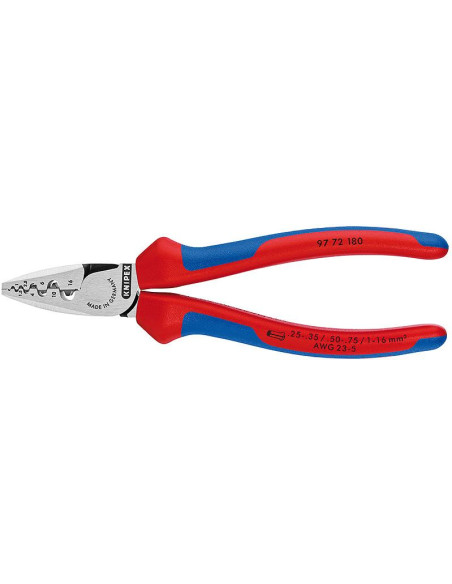 Knipex Клещи за кримпване на кабелни накрайници 0.25-16мм2, 