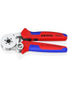 Knipex Клещи автоматични за кримпване на кабелни накрайници 0.08-10мм2 шестостен, хромирани, ръкохватка 180мм, с пружина,  - K97