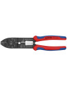 Knipex Клещи за кримпване на кабелни накрайници 0.5-2.5мм2 неизолирани, синьо-червена ръкохватка 230мм,  - K9721215B - 3