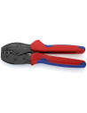 Knipex Клещи за кримпване на кабелни накрайници 0.5-6мм2 изолирани, закалени, синьо-червена ръкохватка 220мм, с пружина,  - K975 - 3