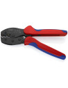 Knipex Клещи за кримпване на кабелни накрайници 0.5-6мм2 изолирани, закалени, синьо-червена ръкохватка 220мм, с пружина,  - K975 - 5