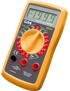 GAO Дигитален мултицет CAT III 0…300Vac/dc, LCD и звук, - 0650H - Цена | LEDs4economy