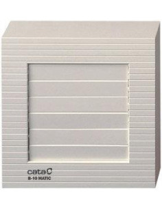CATA Вентилатор B12 MATIC ф120мм, цвят Бял, квадрат 190м3/ч, 20W, 43dB с автоматична клапа - C00925000 - Цена | LEDs4economy