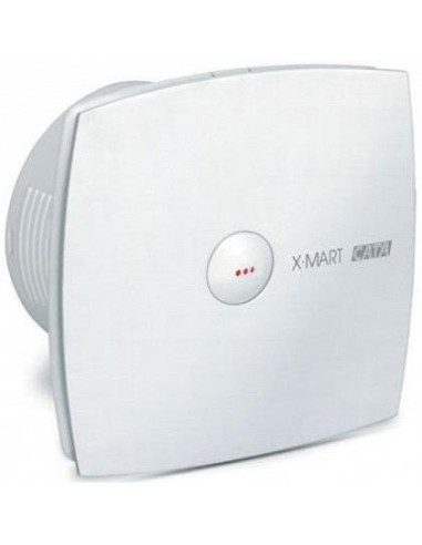 Вентилатор X-MART MATIC ф120мм 190м3/ч, 20W, 40dB комплект с клапа цвят Бял CATA