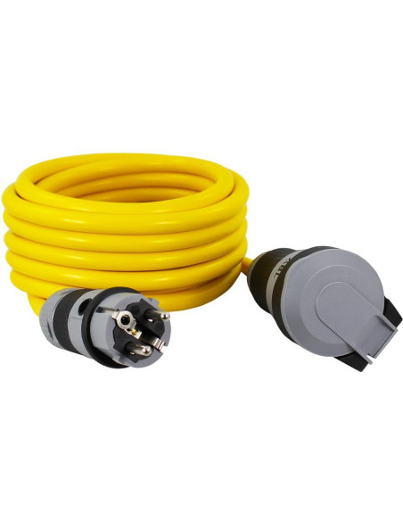 Удължител 10 метра кабел AT N07V3V3-F 3G2.5мм2 жълт IP44 Commel