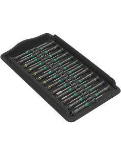 Wera Комплект отвертки, 5x шлиц, 3x PH, 8x TX, 4x Hex, 1x mx, 2x за гайки и 1x за чипове, Big Pack 24 Kraftform Micro - W134000 