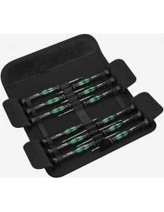 Wera Комплект отвертки, 5x шлиц, 2x PH, 2x TX и 3x Hex, Universal 12 Kraftform Micro - W073675 - Цена | LEDs4economy