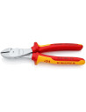 Knipex Клещи диагонални резачки усилени, хромирани, VDE 1000V жълто-червена ръкохватка 200мм,  - K7406200 - 4