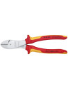 Knipex Клещи диагонални резачки усилени, хромирани, VDE 1000V жълто-червена ръкохватка 200мм,  - K7406200 - 5