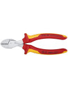 Knipex Клещи диагонални резачки усилени X-Cut, хромирани, VDE 1000V жълто-червена ръкохватка 160мм,  - K7306160 - 10