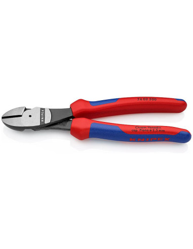 Knipex Клещи диагонални резачки усилени, синьо-червена ръкохватка