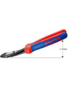 Knipex Клещи диагонални резачки под ъгъл 25˚ усилени, синьо-червена ръкохватка 200мм,  - K7422200 - 2