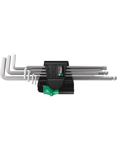 Wera Комплект шестограми, 7х (1.5…6), в щипка, 950 PKL L-key Chrome Magnet - W022101 - Цена | LEDs4economy