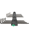 Wera Комплект шестограми TX дълги, 9х (8…40), в щипка, 967 PKXL L-key BlackLaser  - W024460 - 3