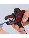Knipex Клещи заголващи автоматични, черно-фосфатирани, жило Ø0.2-6мм, ръкохватка 180мм, с отваряща пружина,  /до изчерпване/ - K - 6