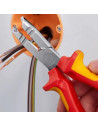 Knipex Клещи заголващи и резачки, хромирани, изолация до Ø10мм, VDE 1000V жълто-червена ръкохватка 165мм,  - K1346165 - 3