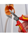 Knipex Клещи заголващи и резачки, хромирани, изолация до Ø10мм, VDE 1000V жълто-червена ръкохватка 165мм,  - K1346165 - 9