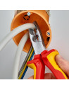 Knipex Клещи заголващи и резачки, хромирани, изолация до Ø10мм, VDE 1000V жълто-червена ръкохватка 165мм,  - K1346165 - 13