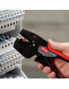 Knipex Клещи заголващи автоматични NexStrip, синьо-червена ръкохватка 190мм,  - K1272190 - 19