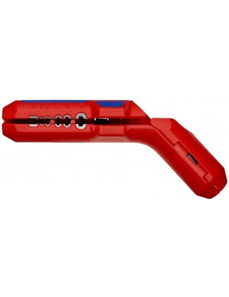 Универсален инструмент за заголване на кабели ErgoStrip, дясна ръкохватка 135мм, с фиксатор, Knipex