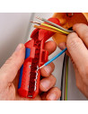 Knipex Универсален инструмент за заголване на кабели ErgoStrip, дясна ръкохватка 135мм, с фиксатор,  - K169501SB - 4