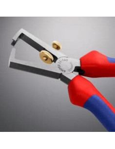 Knipex Клещи заголващи универсални, жило Ø5-10мм, синьо-червена ръкохватка 160мм, - K1112160 - Цена | LEDs4economy 2