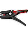Knipex Клещи заголващи саморегулиращи PreciStrip, черно-фосфатирани, жило Ø0.08-16мм, черно-червена ръкохватка 195мм,  - K125219