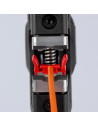 Knipex Клещи заголващи саморегулиращи PreciStrip, черно-фосфатирани, жило Ø0.08-16мм, черно-червена ръкохватка 195мм,  - K125219 - 2