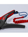 Knipex Клещи заголващи саморегулиращи PreciStrip, черно-фосфатирани, жило Ø0.08-16мм, черно-червена ръкохватка 195мм,  - K125219 - 9