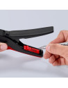 Knipex Клещи заголващи саморегулиращи PreciStrip, черно-фосфатирани, жило Ø0.08-16мм, черно-червена ръкохватка 195мм,  - K125219 - 15