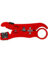 Knipex Инструмент за заголване на коаксиални кабели (RG6, RG7, RG11, RG59), червена ръкохватка 125мм, с отваряща пружина,  - K16 - 3