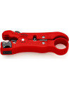 Knipex Инструмент за заголване на коаксиални кабели (RG6, RG7, RG11, RG59), червена ръкохватка 125мм, с отваряща пружина,  - K16 - 5