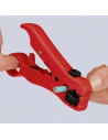 Knipex Инструмент за заголване на коаксиални кабели (RG6, RG7, RG11, RG59), червена ръкохватка 125мм, с отваряща пружина,  - K16 - 6