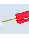 Knipex Инструмент за заголване на плоски и кръгли кабели, червена ръкохватка 125мм, с фиксатор,  - K1664125SB - 7