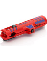 Knipex Инструмент за заголване на кабели, с телескопичен нож, за изолация Ø8-13мм, червена ръкохватка 125мм, с фиксатор,  - K168 - 5