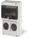 Scame Табло за индустриални контакти и DIN модули IP66, UV, PG и М вход, серия Domino (8 DIN и 2х16A) - 672.2300 - Цена | LEDs4e