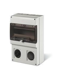 Scame Табло за индустриални контакти и DIN модули IP66, UV, PG и М вход, серия Domino (12 DIN и 2х16A или 32А) - 672.3300 - Цена