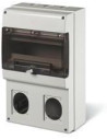 Scame Табло за индустриални контакти и DIN модули IP66, UV, PG и М вход, серия Domino (12 DIN и 2х16A или 32А) - 672.3300 - Цена