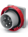Scame Промишлен щепсел 3P+N+Е 32A 346-415V IP66/67, 6h серия Optima панелен монтаж 75x75мм - 248.3297 - Цена | LEDs4economy