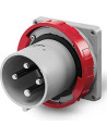 Scame Промишлен щепсел 3P+Е 125A 346-415V IP66/67, 6h серия Optima панелен монтаж 114x114мм - 248.12596 - Цена | LEDs4economy