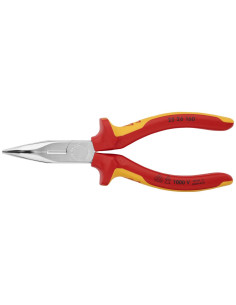 Knipex Клещи резачки с извит остър връх, хромирани, VDE 1000V жълто-червена ръкохватка 160мм, - K2526160 - Цена | LEDs4economy 2