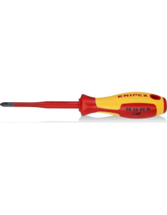 Knipex Отвертка PH 2 Slim, VDE 1000V жълто-червена ръкохватка 212мм, - K982402SL - Цена | LEDs4economy