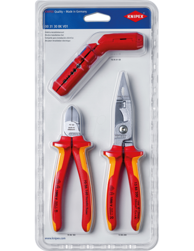 Knipex Комплект с 3 бр. инструменти - ErgoStrip (K169501), 