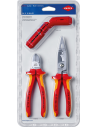Knipex Комплект с 3 бр. инструменти - ErgoStrip (K169501), инсталаторски клещи (K1386200), резачки (K7006160)  - K003130BKV01
