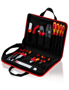 Knipex Комплект в чанта Kompakt с 12 бр. инструменти VDE 1000V за сервизни техници, - K002111 - Цена | LEDs4economy