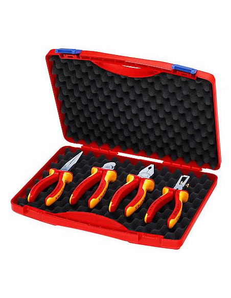 Knipex Комплект в куфар RED с 4 бр. клещи - комбинирани 